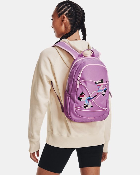 UA Hustle Play Backpack, Purple, pdpMainDesktop image number 4